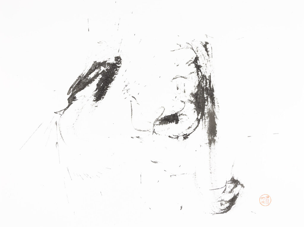 Creation, sumi-e art by Sebastiaan van der Greef