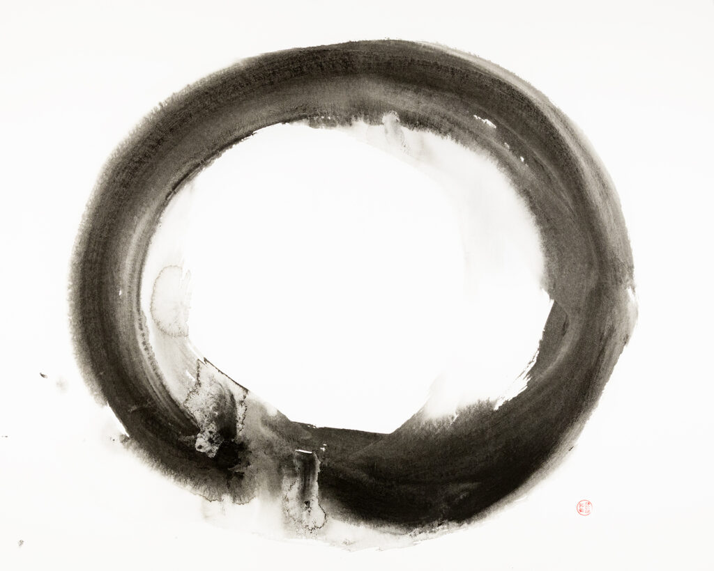 Ensō circle, Buddhist zen, Sumi-e, calligraphy, Sebastiaan van der Greef