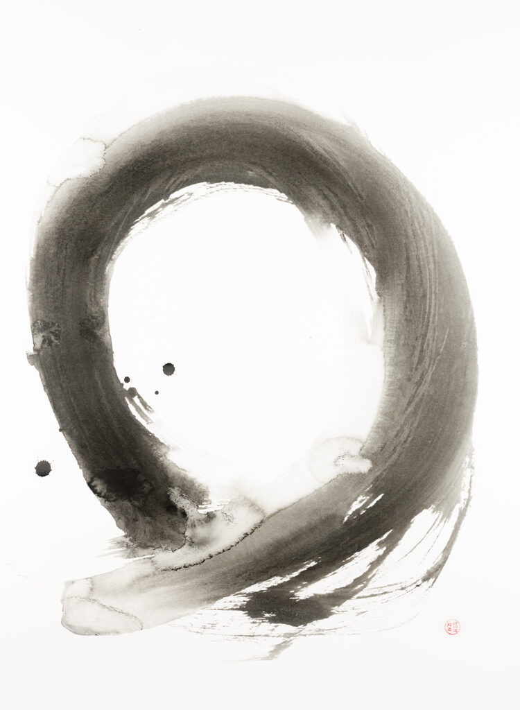 Ensō circle, Buddhist zen, Sumi-e, calligraphy, Sebastiaan van der Greef
